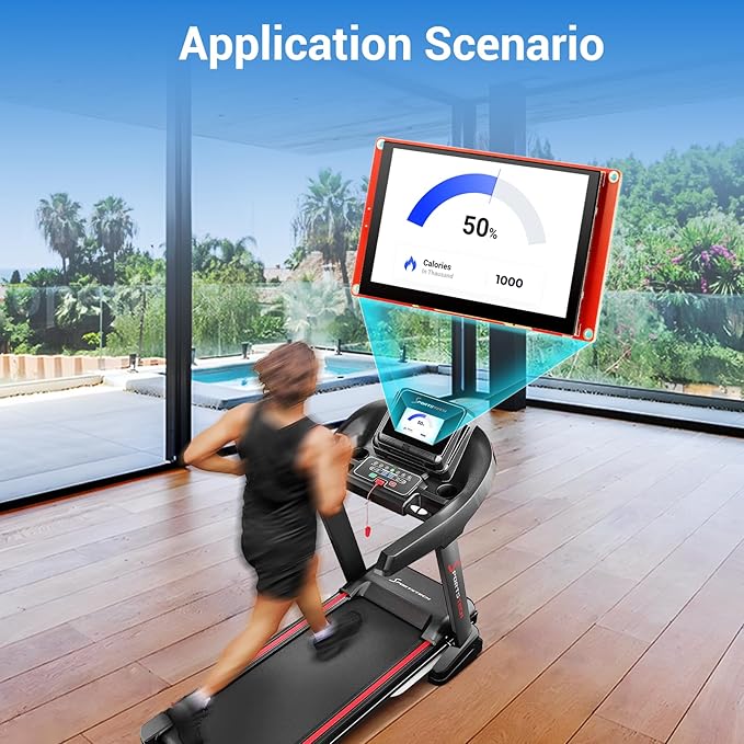 ELECROW ESP32 Display 800×480 5 Inch HMI Basic ESP32 RGB TFT LCD Touch Screen with Acrylic Case 32-Bit LX6 Dual-Core Processor Up to 240MHz Compatible with Arduino LVGL PlatformIO MicroPython