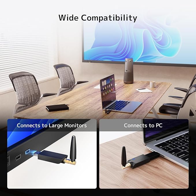 NEARITY NA20 WiFi Adapter for 360 Alien 2.4G Transceiver Plug and Play for PC Desktop/Laptop/Smartboard