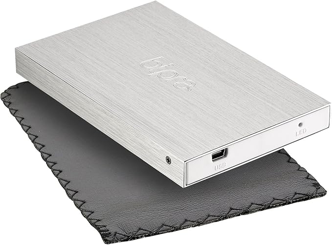 120Gb 120 Gb 2.5 Inch FAT32 External Hard Drive Portable USB 2.0 - Silver - 1 Year Warranty from Limited