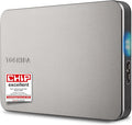 Toshiba Canvio Flex 1TB – Portable 2.5’’ External Hard Drive (HDD) for Mac Windows PC Smartphone and Tablet Use Compatible with Most USB-C and USB-A Devices Warm Silver (HDTX210ESCAA)
