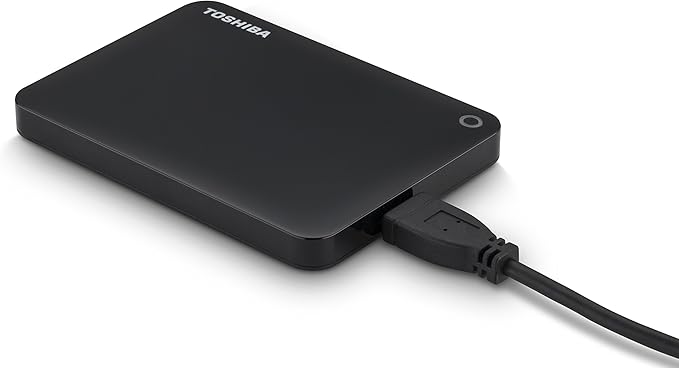 Toshiba Canvio Connect II 1TB Portable Hard Drive Black (HDTC810XK3A1)
