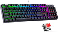 Redragon Mechanical Gaming Keyboard with Red Switches Wired Keyboard Mechanical with RGB Backlit Fully Progammable Durable Aluminum Frame Anti-Ghosting for PC Windows Mac K565 Black