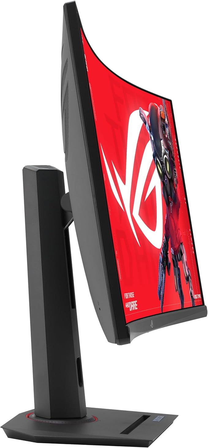 ASUS ROG Strix 32” 1440P USB-C Curved HDR Gaming Monitor (XG32WCS) - QHD 180Hz 1ms Fast VA Extreme Low Motion Blur Sync FreeSync DisplayWidget Tripod Socket AI Technology 3 yr Warranty