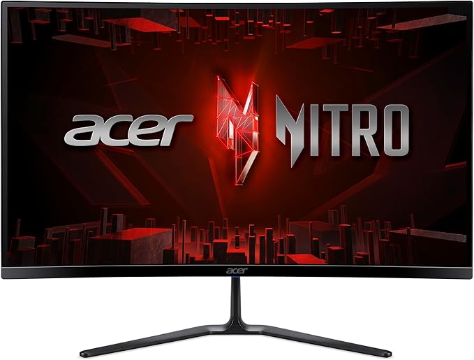 Acer Nitro 27 1500R 16:9 Curved Zero-Frame FHD 1920 x 1080 Gaming Monitor | AMD FreeSync Premium | Up to 280Hz Refresh | 1ms VRB | One Display Port 1.4 &amp Two HDMI 2.0 Ports | ED270 Zbmiipx (Renewe