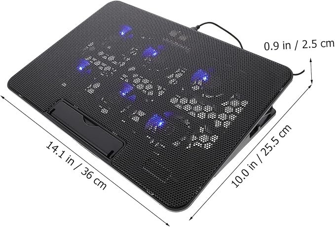 Generic Adjustable Laptop Cooling Pad USB Port Ergonomic Stand for Laptops Portable Cooler for Reduced Neck and Shoulder Pain for Use