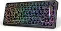 MAMBASNAKE M82 HE Rapid Trigger Mechanical Gaming Keyboard 75% Wired TKL with Adjustable ActuationHall Effect Magnetic Switch8KHz Polling RateRGB BacklitTop Mount for PC Mac Esport Gamer-Black