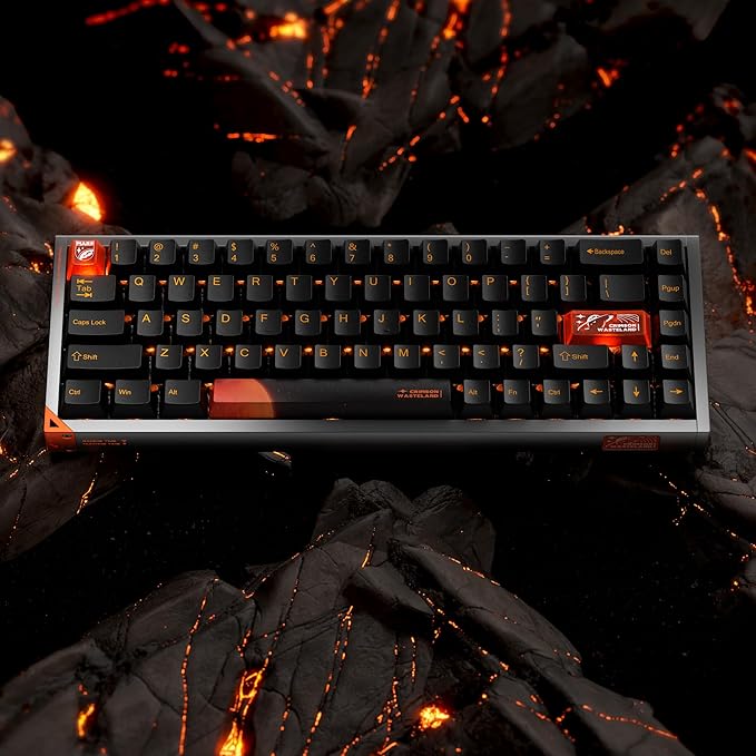 Defender 68 PC Gaming Keyboard Wired 0.01mm Precision Magnetic Switch Hot Swappable PBT Keycaps RGB 128K Polling Rate IP57 Full Aluminum CNC Housing Compatible with PC/Mac(Gray)