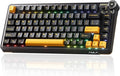 AU75 Wireless Mechanical Keyboard x Aula 75% Hot-Swappable RGB Gaming Keyboard with Multi-Device Connectivity Customizable LED Backlit Knob Control PBT Keycaps for Windows Mac PC Tablet