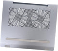 Aluminum Alloy Laptop Cooler Stand with RGB LED Fan Ventilated Cooling Pad for Gaming Notebooks USB Powered Height Adjustable Support for Desk Use