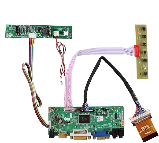 VSDISPLAY VGA DVI LCD Controller Board 68676 Work for 23 inch 1920x1080 LED Backlight 30 pin LVDS Panel : LTM230HT09 LTM230HT10 LTM230HT11 LTM230HT12