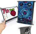 WOWNOVA 7 Computer Sensor Panel LCD Screen PC Temperature Monitor Display Secondary Screen PC Accessories for PC Case Compatible with Raspberry Pi and Windows 7/8/10/11 (Touch Screen)