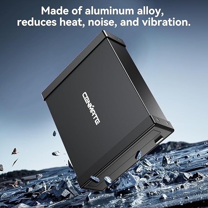 5.25 Blu-Ray/CD/DVD SATA Drive Enclosure with USB A/C 3.0 5.25 Drive Enclosure Optical Drive Enclosure fit Any Drive Depth up to 171mm Aluminum Alloy(Optical Drive not Included)