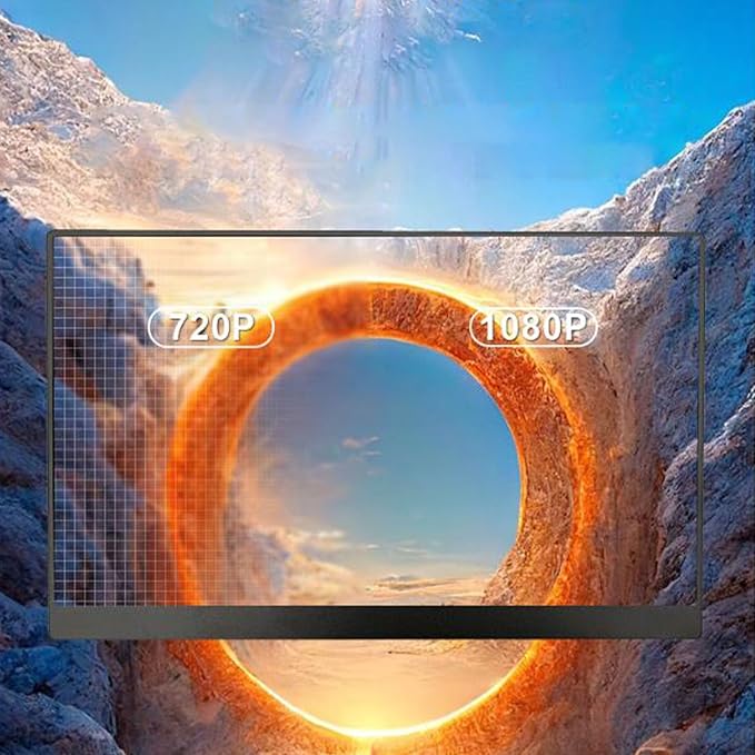 Yoidesu 15.6 Portable Monitor Touchscreen FHD IPS Touch Screen Travel Monitor with Kickstand &amp Speaker USB C External Monitors for Laptop Phone Computer Switch