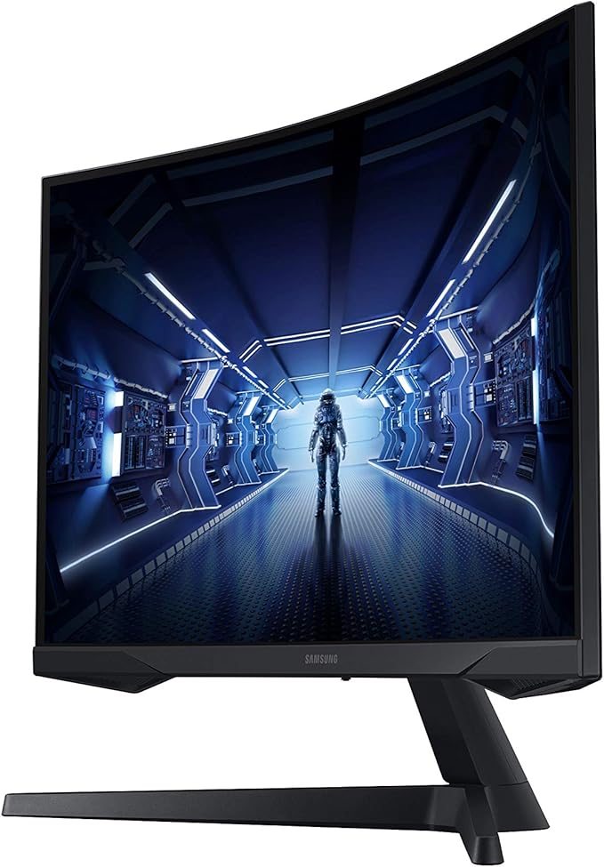 Samsung 34' Odyssey G5 Ultra-Wide Gaming Monitor with 1000R Curved Screen 165Hz 1ms FreeSync Premium Large Display Eye Comfort Multiple Ports WQHD LC34G55TWWNXZA Black