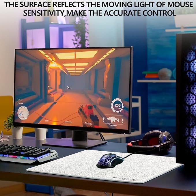 X-Raypad Aqua Control 2 Gaming Mouse Pad Ultra-High Precision Mouse Pad with Perfect Speed and Control Capability Consistent X and Y Glide Designed for Fps Players with Low DPI Requirements