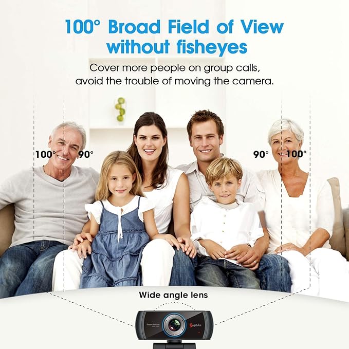 Angetube 1080P Webcam for Streaming 920 PC Web Camera Calling Video Recording Cam for Windows Mac Conferencing Gaming Xbox Skype OBS Twitch Xsplit GoReact with Microphone &amp 100-Degree View Angle
