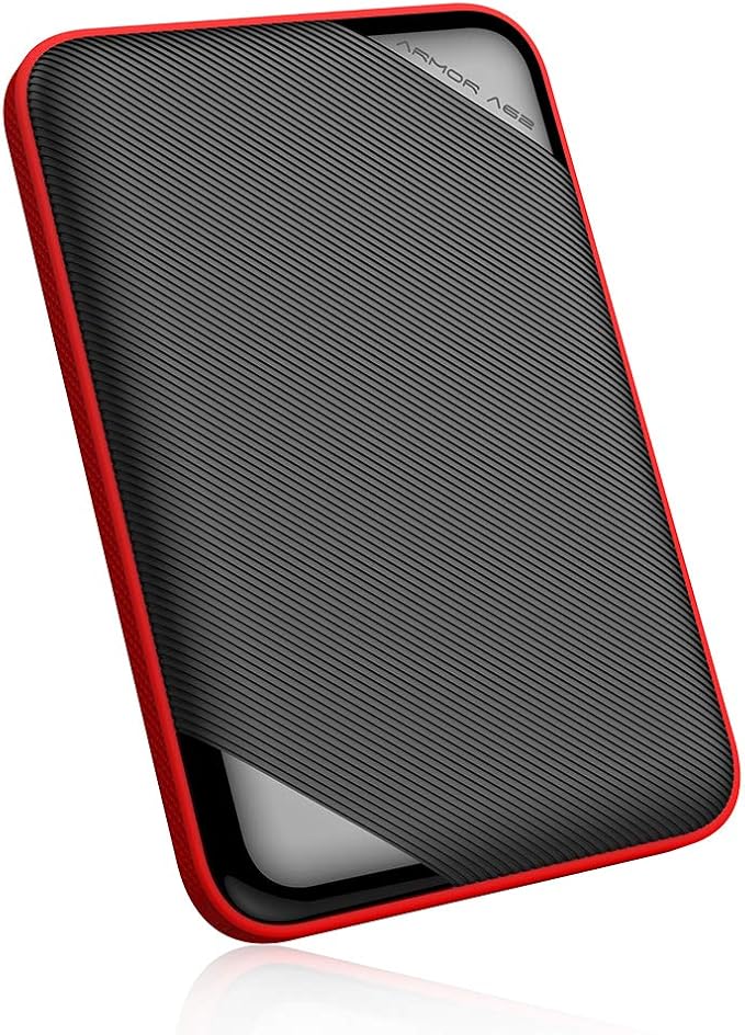 SP010TBPHD62SS3K Silicone Power Portable Hard Drive 1TB 2.5 Inch USB 3.1 Gen 1 Compatible IPX4 Equivalent Waterproof Shockproof Slim Type A62 Series 3 Year Warranty