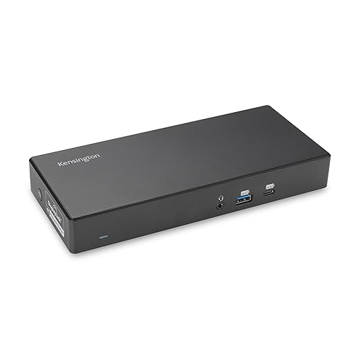 Kensington SD4781P USB-C &amp USB-A DisplayLink Docking Station Dual 4K Display 2xHDMI 2xDisplayPort with 100W Power Delivery for Mac M1/M2/M3/M4 Windows and Chrome (K33603NA)