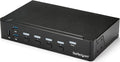 StarTech.com 4 Port HDMI KVM - HDMI KVM Switch - 1080p - USB 3.0 &amp Audio Support - KVM Video Switch TAA (SV431HDU3A2)