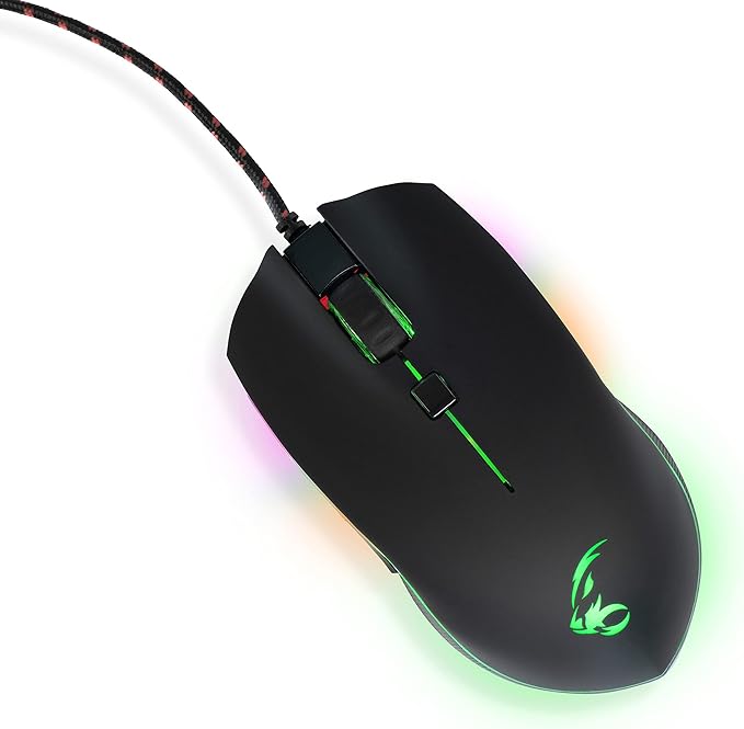 MediaRange MRGS201 Gaming Mouse with 6 Buttons USB 2.0 Cable Black