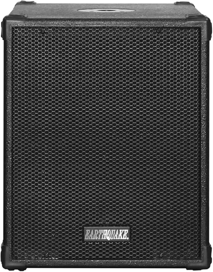 Earthquake Sound DJ-Quake (Ver 2) 12-inch 1200-Watt Subwoofer with Built-In Amplifier USB/SD and Bluetooth Black