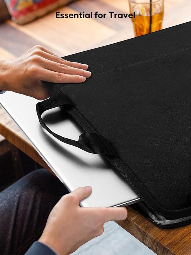 EVICIV Laptop Sleeve Case 22 inch 360° Protective Handbags Portable Computer Cover Bag with Pocket Zipper for 20-22 inch Laptop Portable Monitor Notebook Traveling Briefcase Handbags(Black)