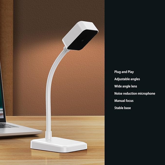 1080p Webcam with Microphone External USB HD Computer Web Camera 30fps Webcam for Laptop Manual Focus Plug and Play for Conferencing Live Streaming