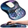 Ergonomic Wrist Rest Support Mouse Pad Massage Design Relief Carpal Tunnel Pain Entire Memory Foam Non-Slip Computer Mouse Pads for Wireless