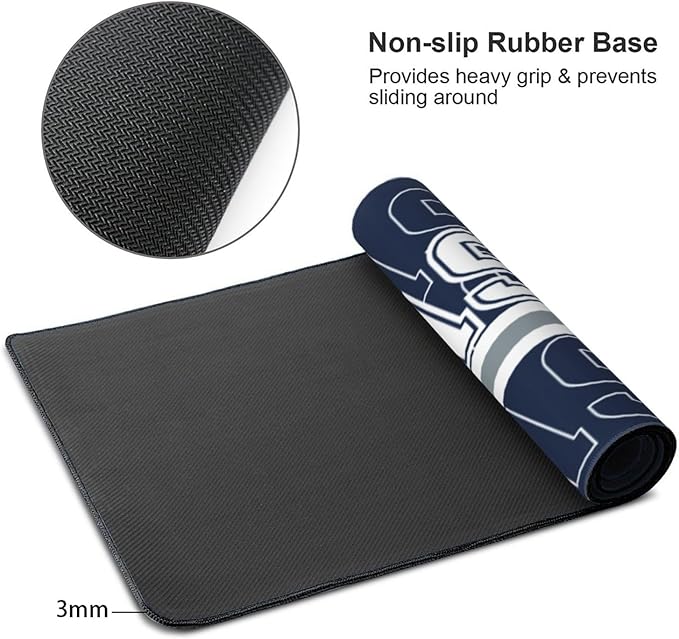 ANTKING Dallas Mouse Pad Custom Name and Number Desk Pad for Men Women Youth Gifts