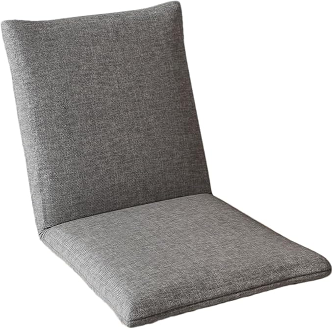 BTZHY Floor Chair Floor Chair with Back Support Padded Floor Chair with Adjustable Backrest 5 Adjustable Position Gaming Floor Chair Folding Sofa Chair for Balcony Bay Window BedroomDark Gray