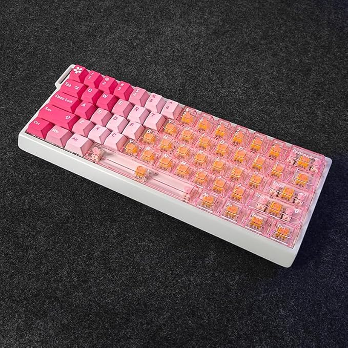 FKZ H60 Aluminum Keyboard Case60% Compact Customized Mechanical Gaming Keyboard Housing Compatible with Wooting60/Win60/GH60/MADLIONS MAD60HE/61Keys Barebones Keyboard DIY (White)