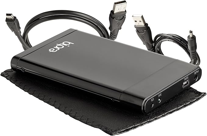 640Gb 640 Gb Portable 2.5 External Hard Drive Inc. One Touch Back Up Software - Black - Fat32