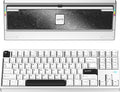 KEEBMONKEY WOBKEY Crush 80 Reboot CNC Aluminum 5-Second Quick-Release Triple-Mode Connectivity Mechanical Keyboard with Superior Acoustics (Lite Silver)