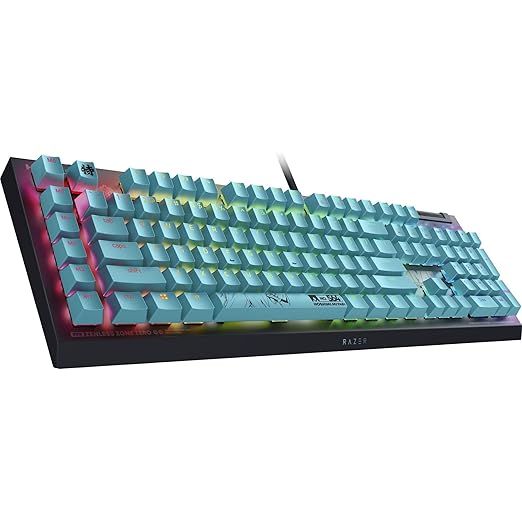 Razer BlackWidow V4 X Mechanical Gaming Keyboard: Green Switches Tactile &amp Clicky - 6 Macro Keys - Chroma RGB - Doubleshot ABS Keycaps - Sound Dampening &amp Stabilizers - Zenless Zone Zero Editi