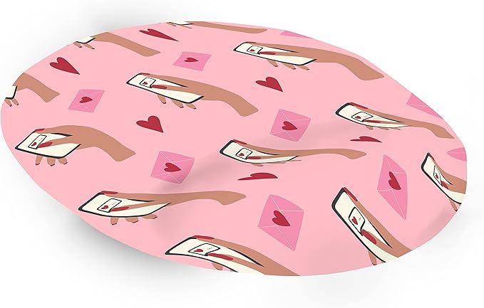 Ergonomic Mouse Pad with Wrist Rest Digital Printed Mouse Mat for Tendon Sheath Problems Non-Slip Base for Office and Home Size: 20 x 23 cm