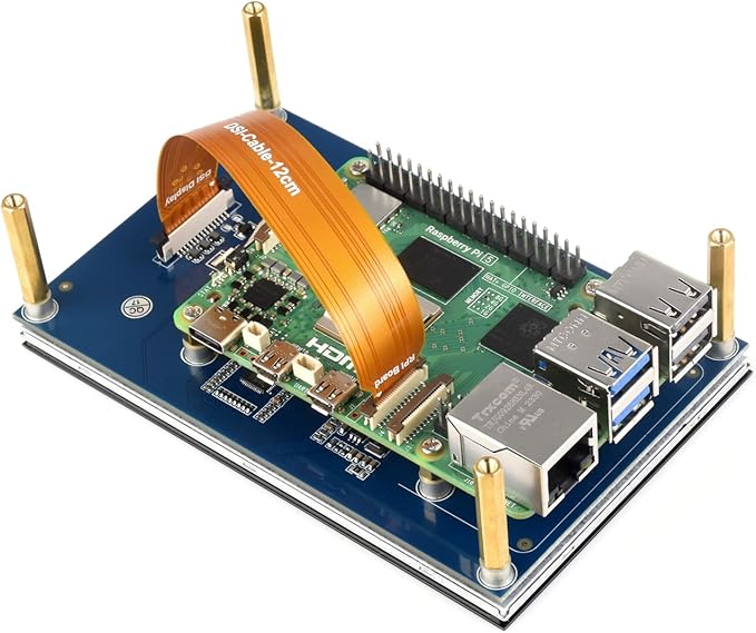 waveshare 5inch Capacitive Touch Display DSI Interface LCD 800×480 Screen Compatible with Raspberry Pi 5/4B/3B+/3A+/3B/2B/B+/A+/CM3/3+/4