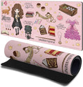 Head Case Designs Officially Licensed Harry Potter Hermione Pattern Graphics 23.62 x 11.81 x 0.12 inches (600 x 300 mm) - L Gaming Office Desk PC Keyboard Mouse Mat Pad