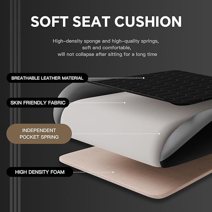 Gaming Chair with Footrest High Back Gaming Chairs PVC Leather Ergonomic Gamer Chair with Adjustable Headrest Lumbar Support Racing Style Video Gaming Chair for Office/Home (BlackGrey)
