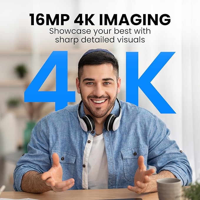 UltraCam C280 4K UHD Camera 16MP 10X Optical Zoom Manual Lens 110° FOV USB Video Microscope for PC Laptop Monitor TV