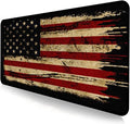 Large Extended Gaming Mouse Pad with Stitched Edges Non-Slip Waterproof Rubber Base Mouse Pad for Office Computer Keyboard Laptop and Home Desk Pad 35.4 x 15.7 x 0.12 Inch (American Antique Flag)