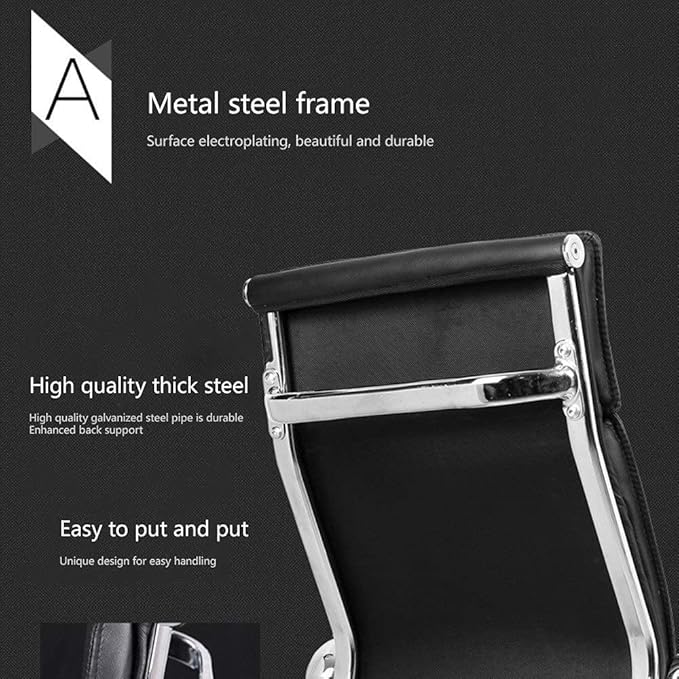 Office Chair Ergonomic Chair Computer Chair PU Gaming Chair Office Chair Conference Chair Gaming Work Chair Backrest Swivel Chair Chair (Color : Brown) Needed