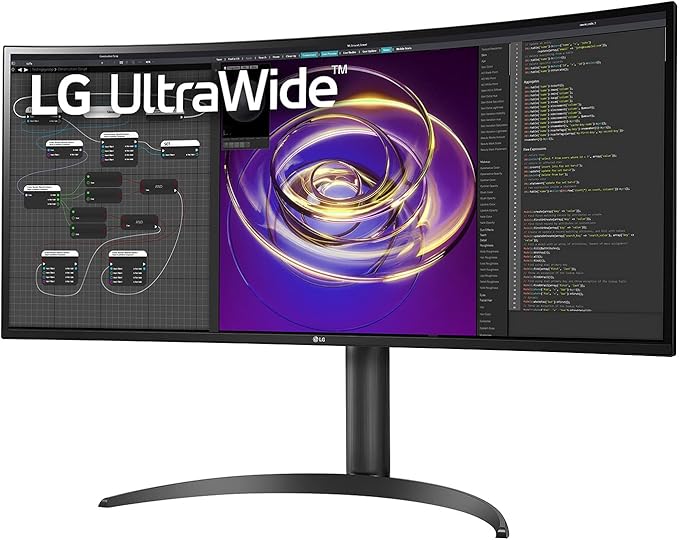 LG 34WP85CN-B.AUS 34” Curved UltraWide QHD IPS HDR Monitor with USB Type C