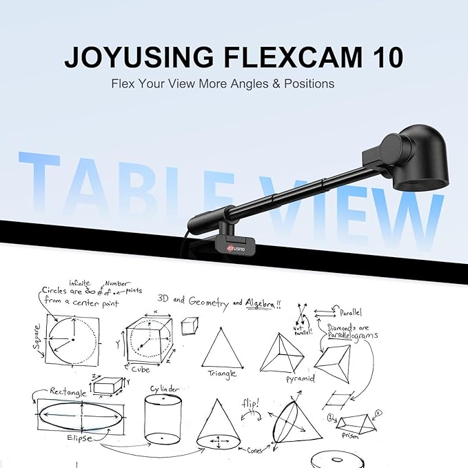 JOYUSING FlexCam10 4K Eye Contact Webcam for PC 4 Modes in 1 Webcam with Microphone PDAF Autofocus 2 Noise-Cancelling Mics 79° FOV for Conference Streaming Facetime Zoom/Teams/Google Meet