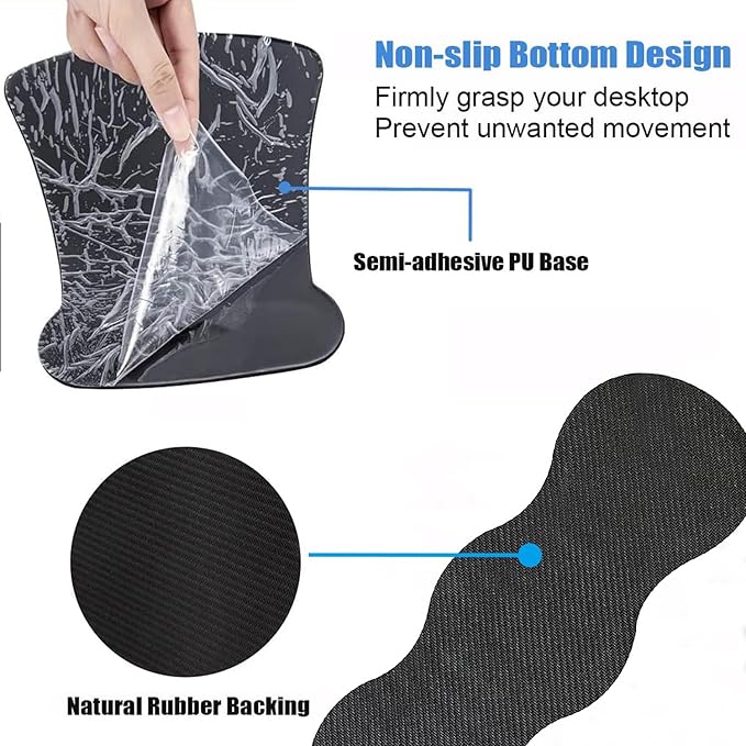 3 in 1 Keyboard Wrist Rest + Mouse Pad and Coaster Ergonomic Gel Mouse Pad and Keyboard Pad Set Comfortable Lightweight for Easy Typing Pain Relie Bible Verse Phil 4-13