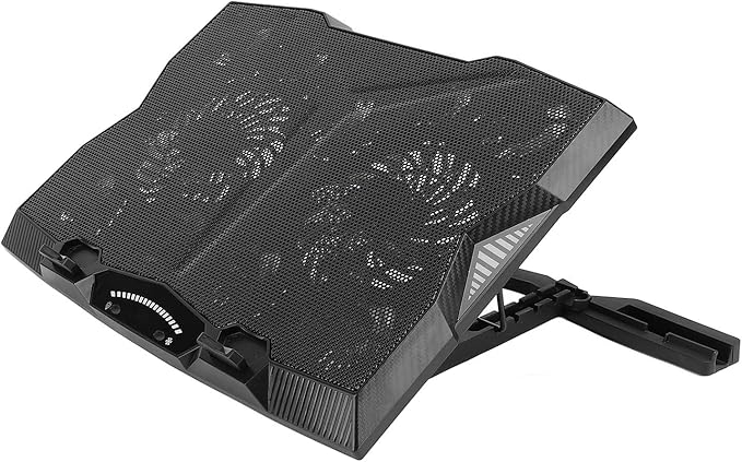 Laptop Cooler Stand with 11 Fans 3400RPM High Speed Multi Angle Adjustment 5 Height Levels Notebook Cooling Pad Compatible with Laptops and Tablets
