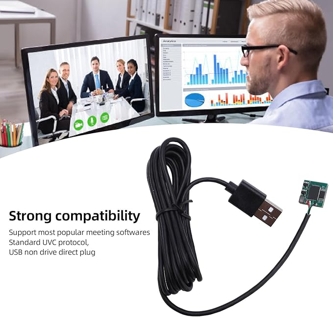 12MP USB Camera Module 4K Mini UVC USB2.0 Video Webcam Board Built in Microphone 90 Degree Lens Auto Focus 4 Way Connection
