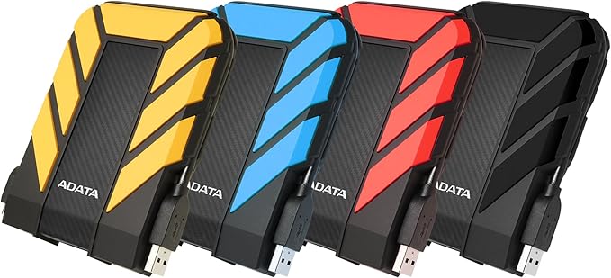 ADATA HD710 Pro - 1 TB External Hard Drive - Shockproof Waterproof &amp Dustproof - Durable Storage - For Gamers Students &amp Professionals - Mac PC &amp Linux Compatible - Blue - AHD710P-1TU31