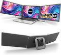 KEFEYA 15.6 Laptop Screen Extender with Magnetic Power Bank FHD 1080P Triple Monitor Extender for 13-17 Laptop Plug &amp Play via Type-C/HDMI/USB-A Compatible with Mac/Windows/Android