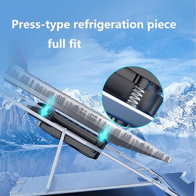 Height Adjustable Riser - Cooling Laptop Stand Rechargeable Quiet Pad | Ergonomic Notebook Support Station Portable Desk Holder with Fan Laptop Cooler for Girlfriend or Boyfriend