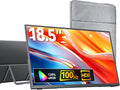 Portable Monitor 18.5 inch 1080P FHD 128% sRGB 100Hz Travel Monitor for Laptop MacBook Surface PC Xbox PS5 HDMI USB-C VESA Compatible Built-in Speaker